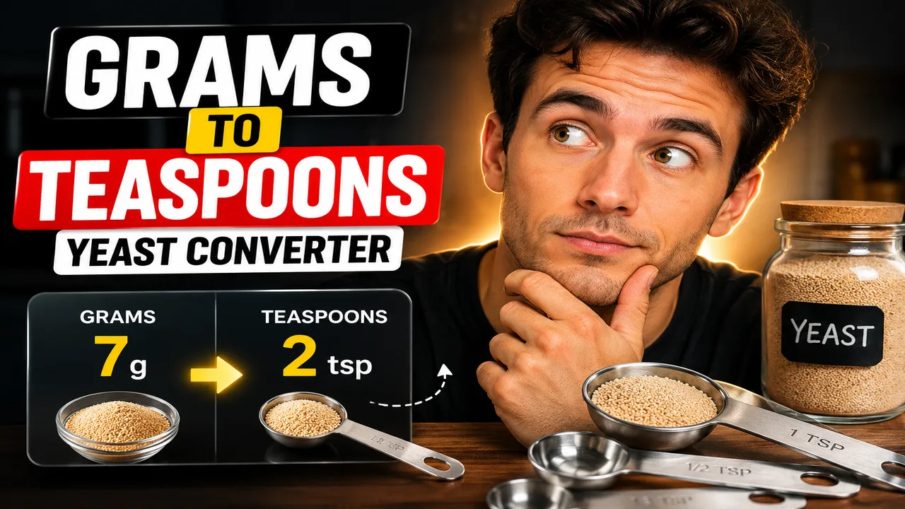 Grams To Teaspoons Yeast Converter