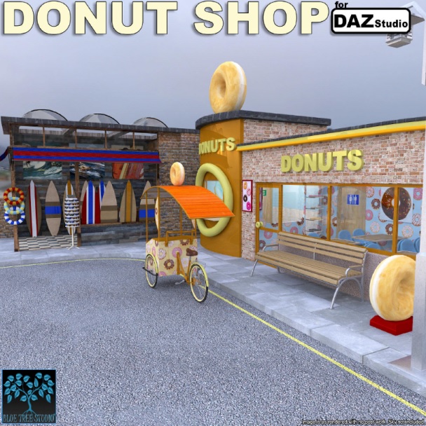 Donut Shop for Daz