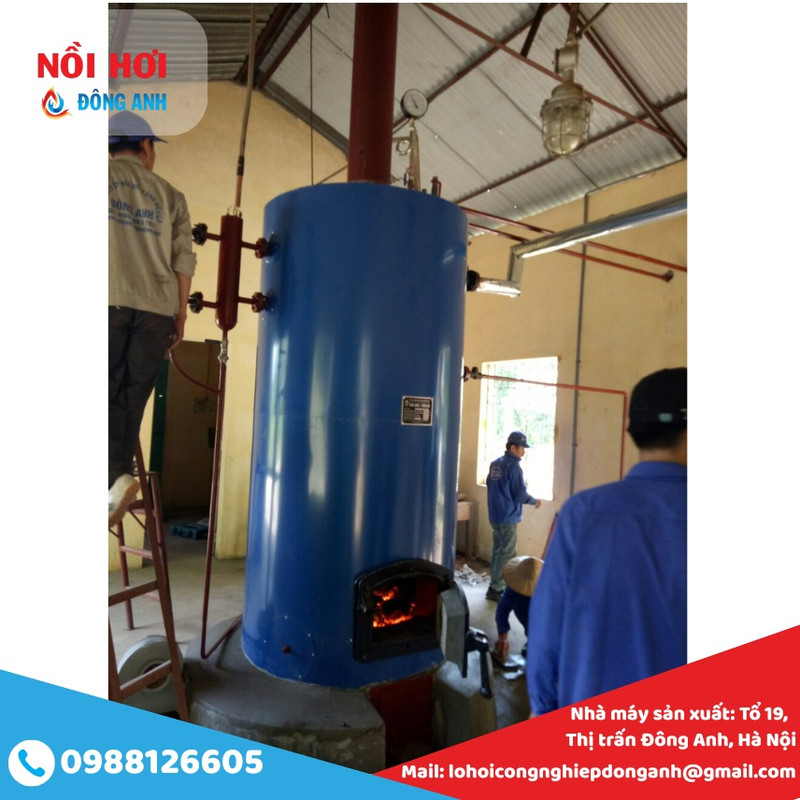 lò hơi đốt than củi 500