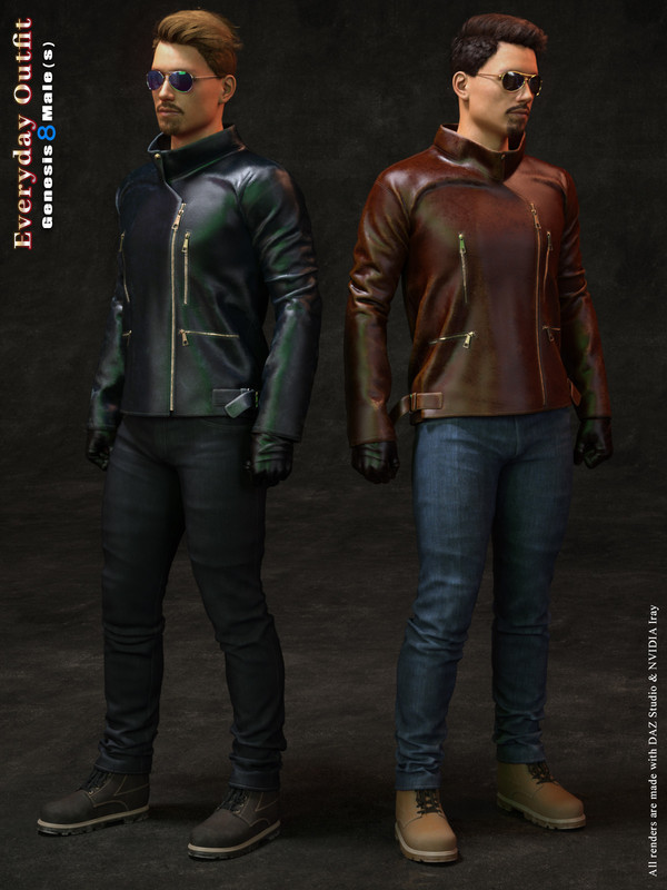 Everyday Outfit for Genesis 8 Males Everyday Outfit for Genesis 8 Males