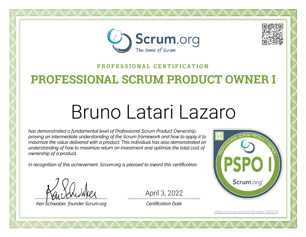 Professional Scrum Product Owner I