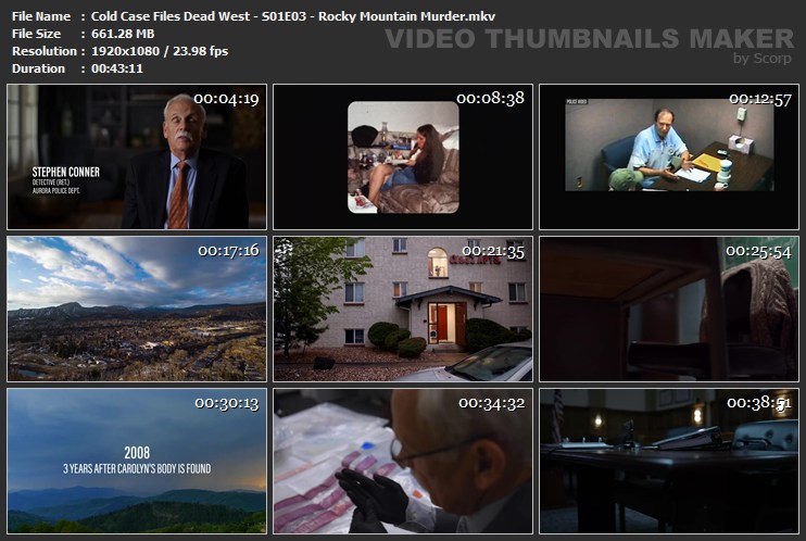 Cold Case Files Dead West - S01E03 - Rocky Mountain Murder.mkv