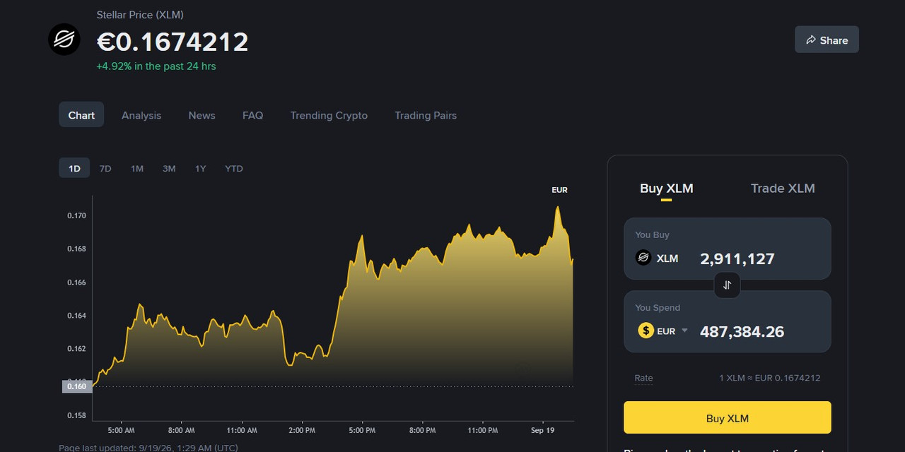 XLM fuck it let s go