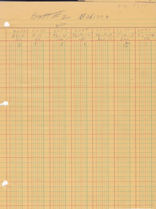 Orvis Records 1969 - 1968 Batt 2 = Madison Job Orders 1