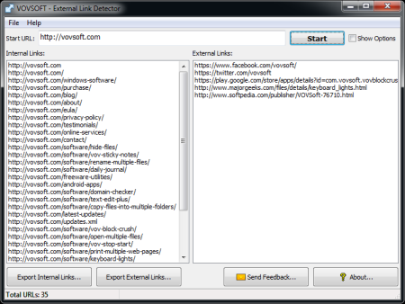 Vovsoft External Link Detector 1.1