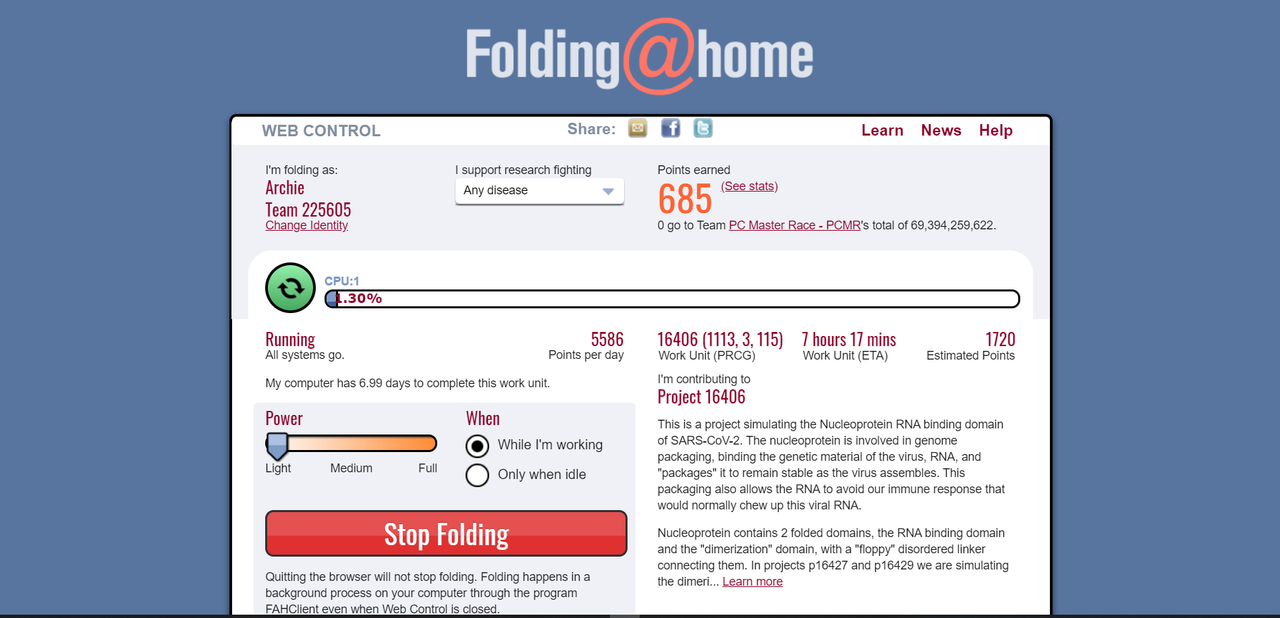 Day 2 Folding at Home — Postimages