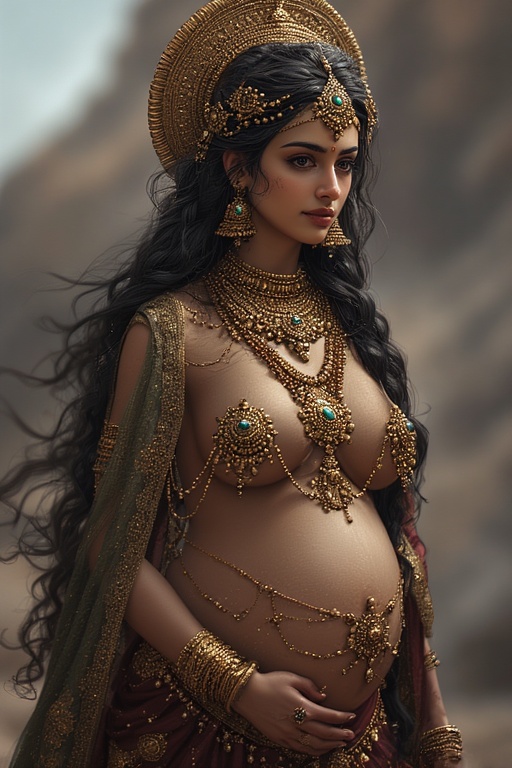 naked-goddess-parvati-pregnant-15