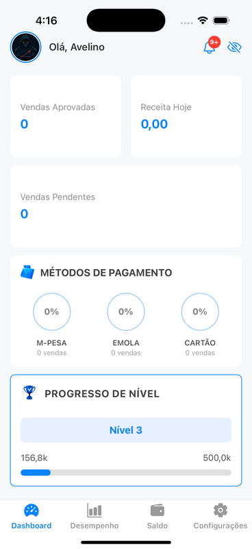 Tela do App VendusPay
