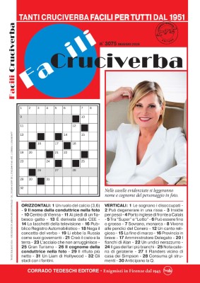 Facili Cruciverba N.3075 - Maggio 2024 [Italian]