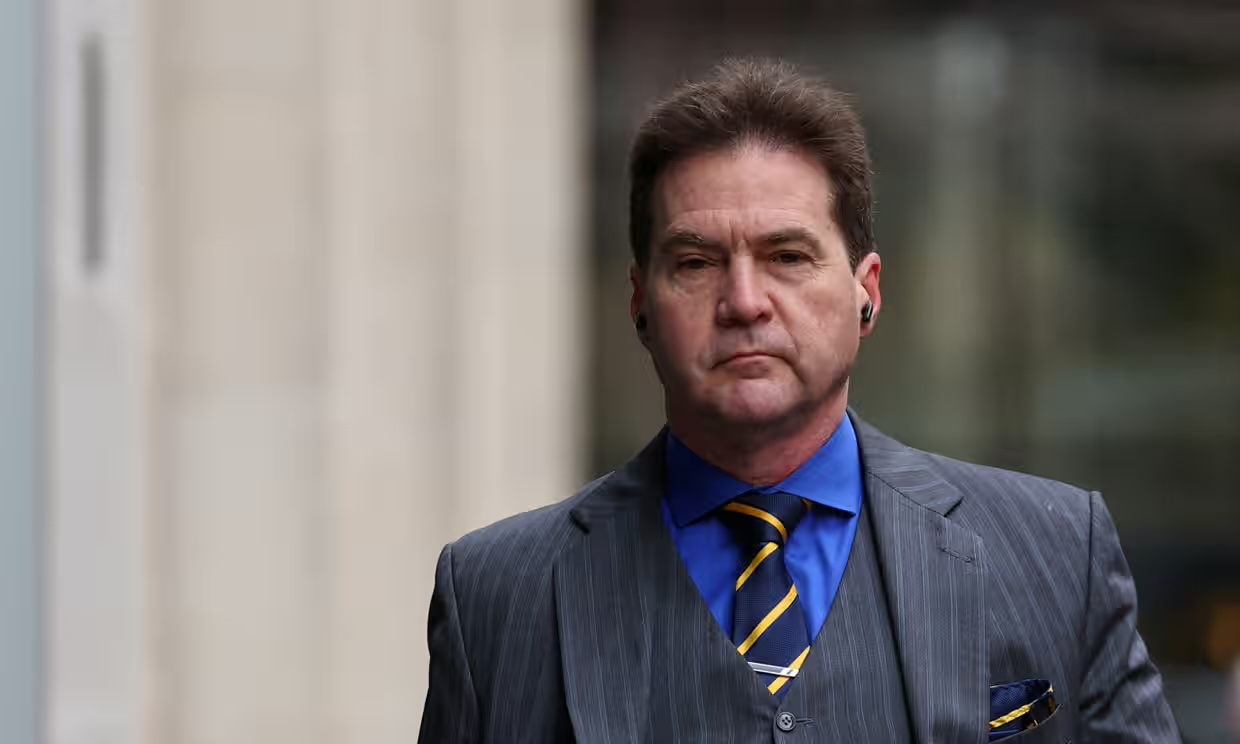 Craig Wright outside COPA trial