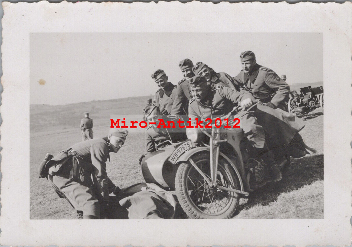 Foto, Panzer Jäger, Giessen, Belastungstest Krad Gespann (N)50960