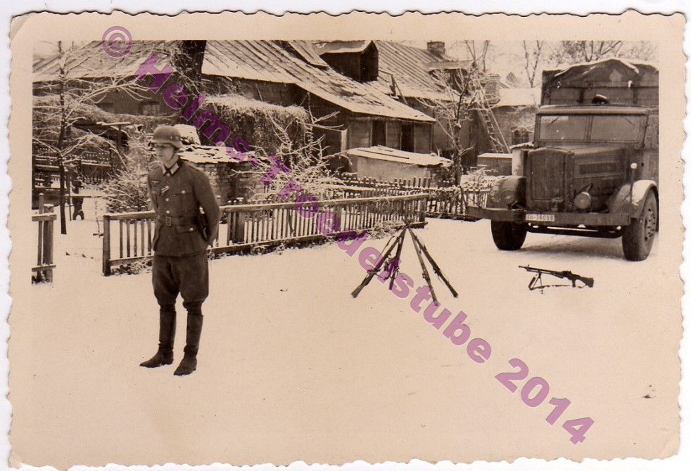 Chef hält ein Rede,LKW,Ostfeldzug,Gewehre,MG,Win
