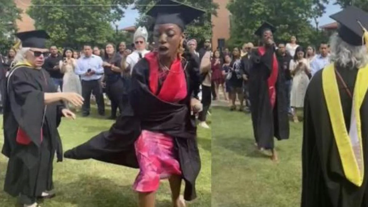 Estudiante y maestra protagonizan pelea viral en plena graduación