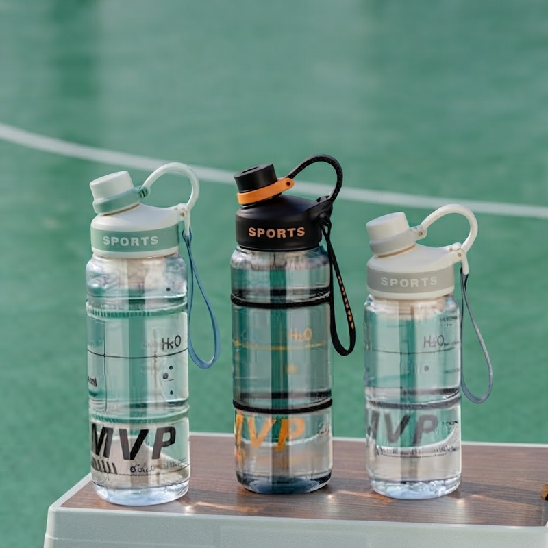 MVP Sports Water Bottle with Silicone Grip (1000ml)