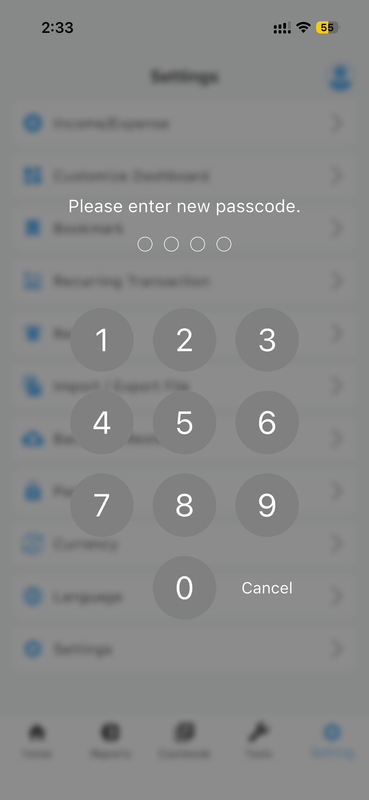 Passcode Security Lock
