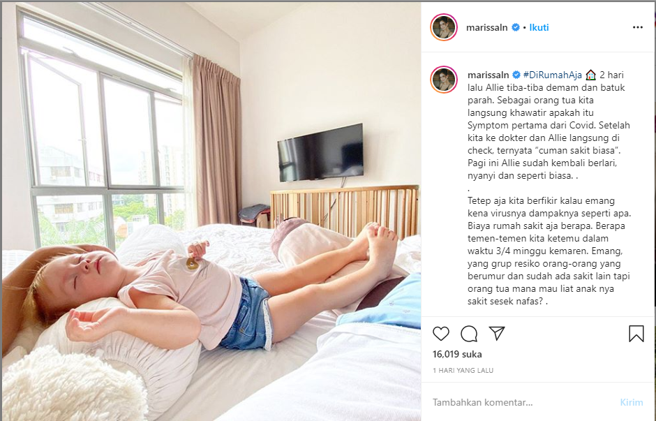 Marissa Anita cemaskan anak