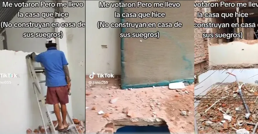 Destruye su casa en terreno de sus ex suegros tras el divorcio