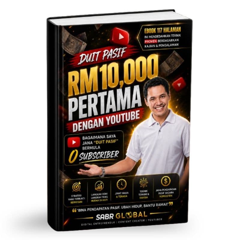 Ebook Duit Pasif RM10,000 Pertama Dengan YouTube