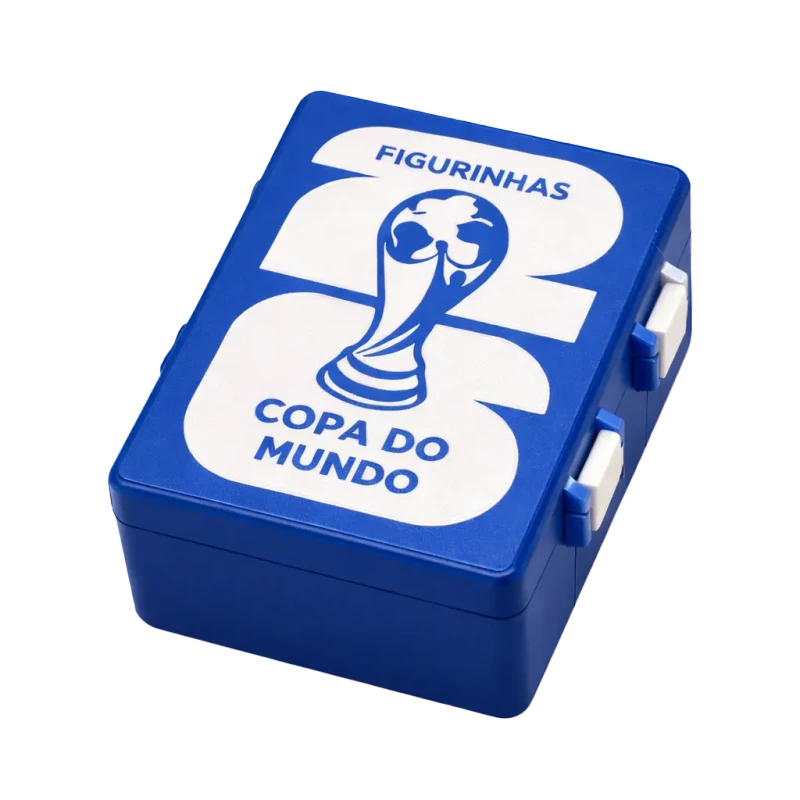 Caixa porta figurinhas azul