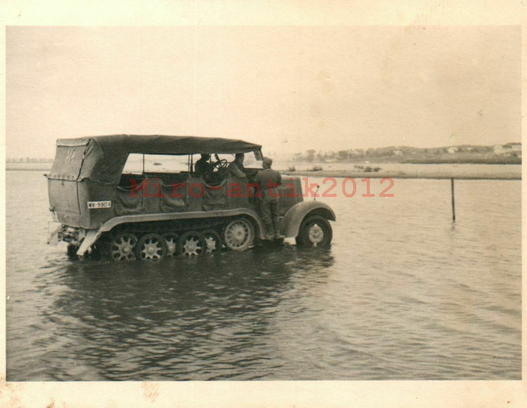 Foto, Wk2, Halbkette kann über Wasser fahren