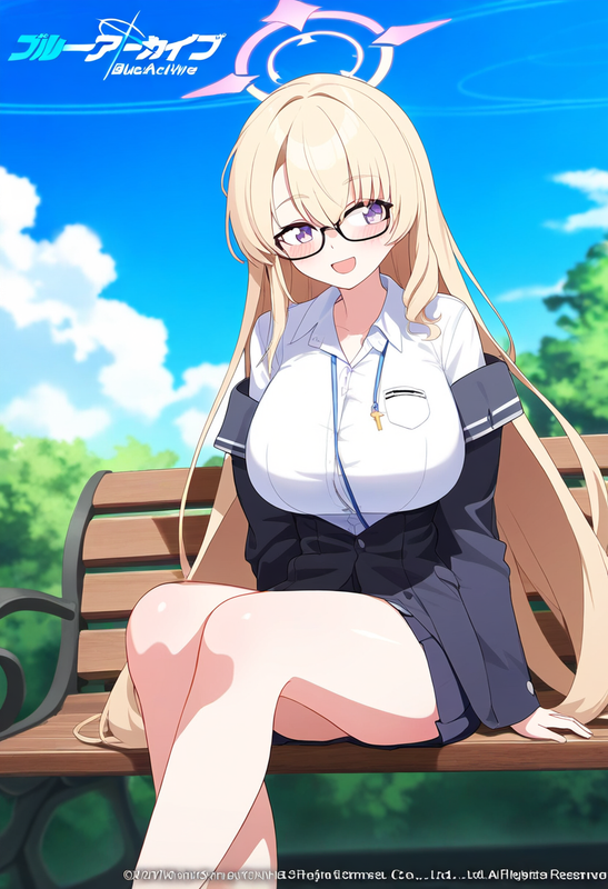 1girl, kotama (blue archive), blue archive, official art,depth of field, shiny s s-3342811383