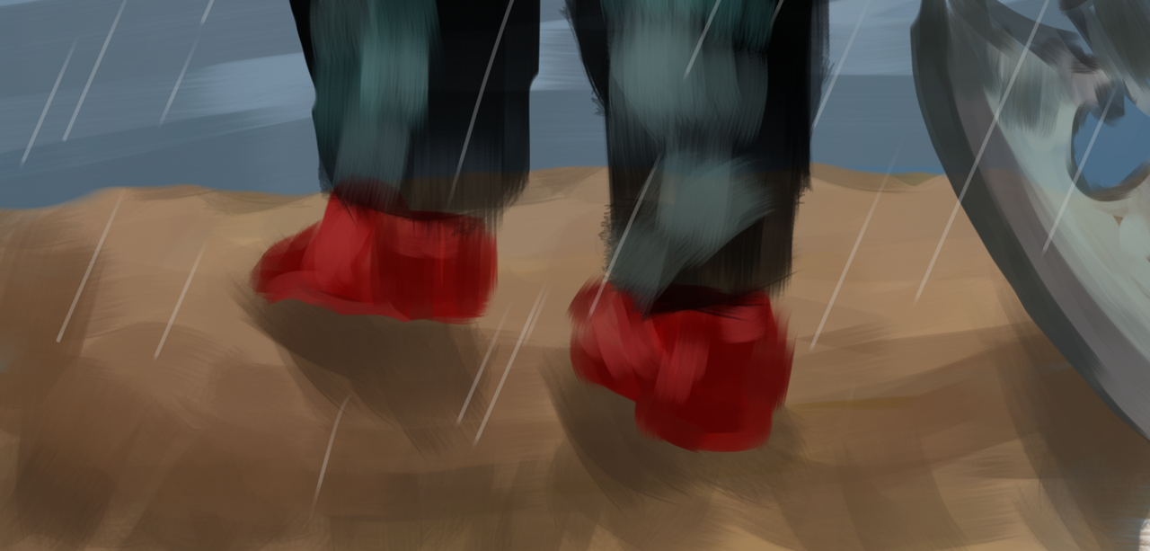 Someone walks this way.