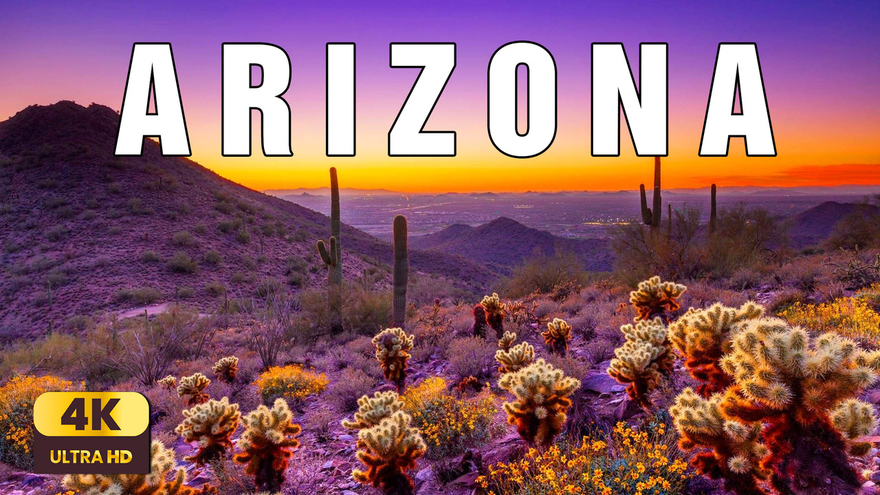 Arizona 4K | Land of Canyons, Desert Winds & Endless Skies | Cinematic Nature Relaxation