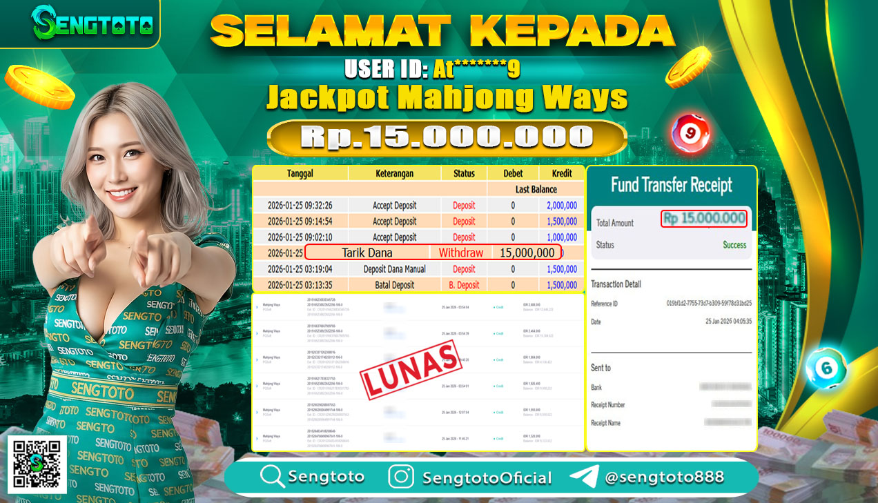 BUKTI PEMBAYARAN SLOT MAHJONG WAYS