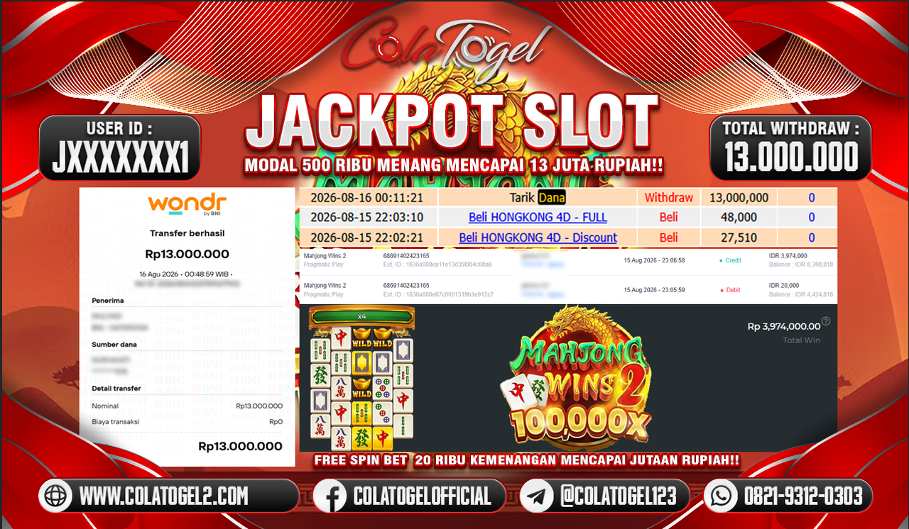 JACKPOT SLOT GACOR!!