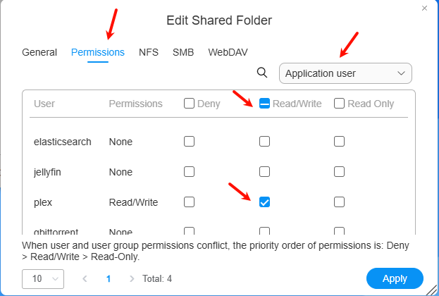 tos6 sharefolder applicationuser