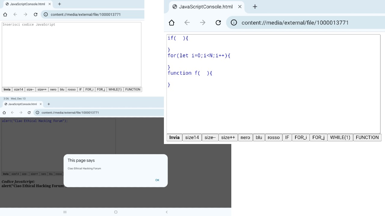 JavaScript Console per mobile, cross-platform