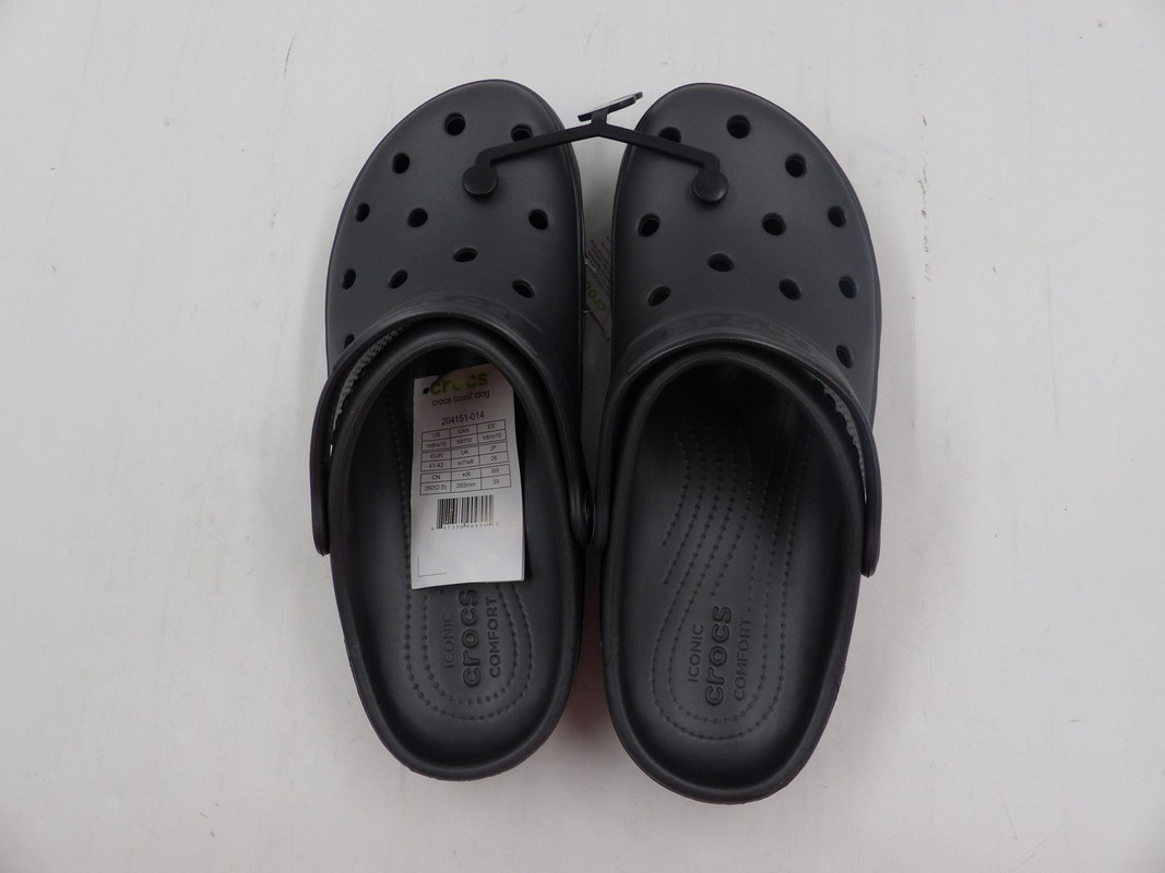 CROCS UNISEX ICONIC COMFORT CROCS COAST CLOG IN COLOR CHARCOAL GREY IN SIZE  8/10 | MDG Sales, LLC