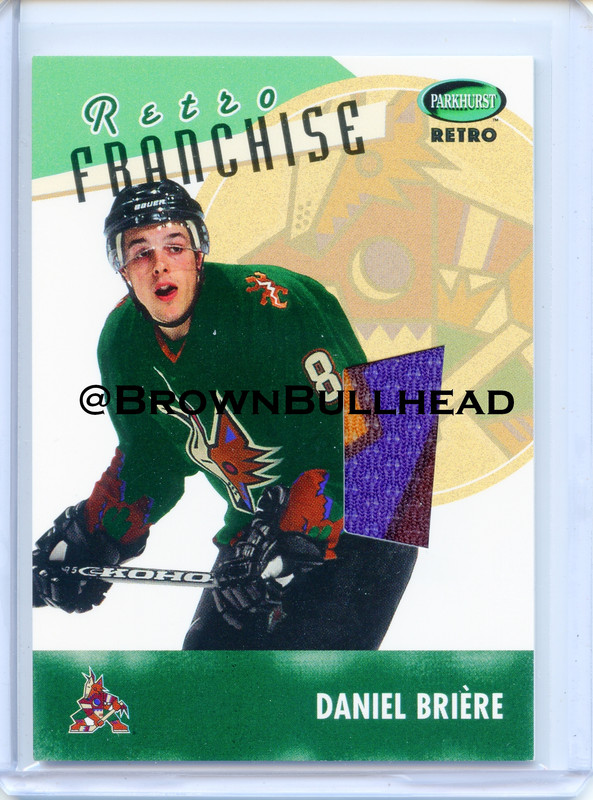 2002 03 ITG Parkhurst Retro Franchise RF 23 Daniel Brière Phoenix Coyotes COPY 4A