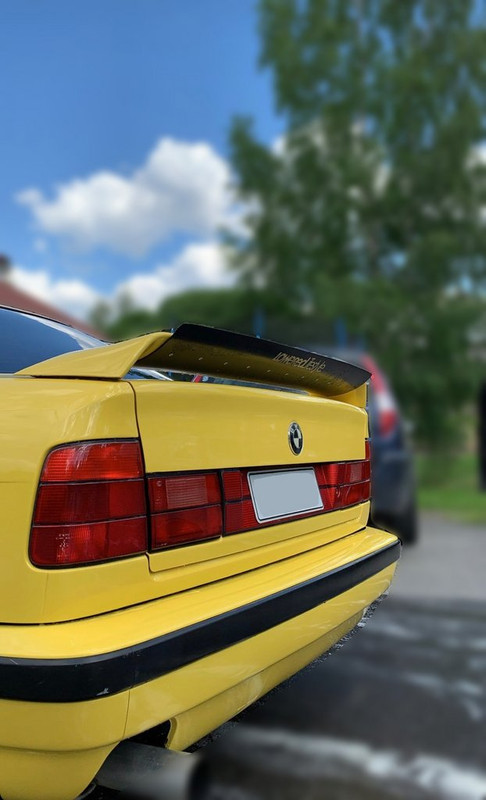 BMW E34 AC Schnitzer Trunk Spoiler with Flap Rear Wing E34