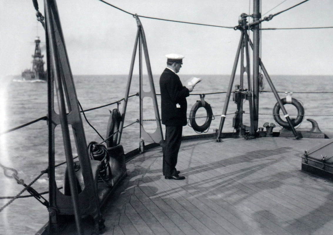 Benito Mussolini на борту линкора «CONTE DI CAVOUR» Италия, апрель 1926 года. 3