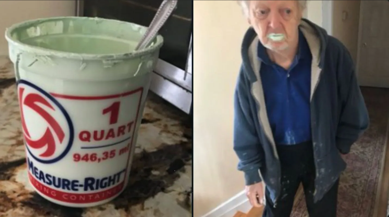 Muere abuelito que confundió pintura con yogur