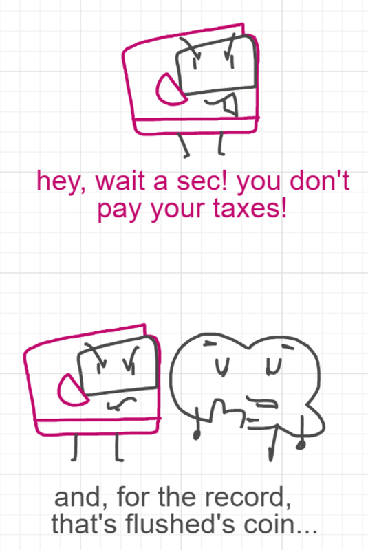 A panel from The Prime Number Few, episode eight of the Board Boards object show by Furretwalk/WalkingFurret.
