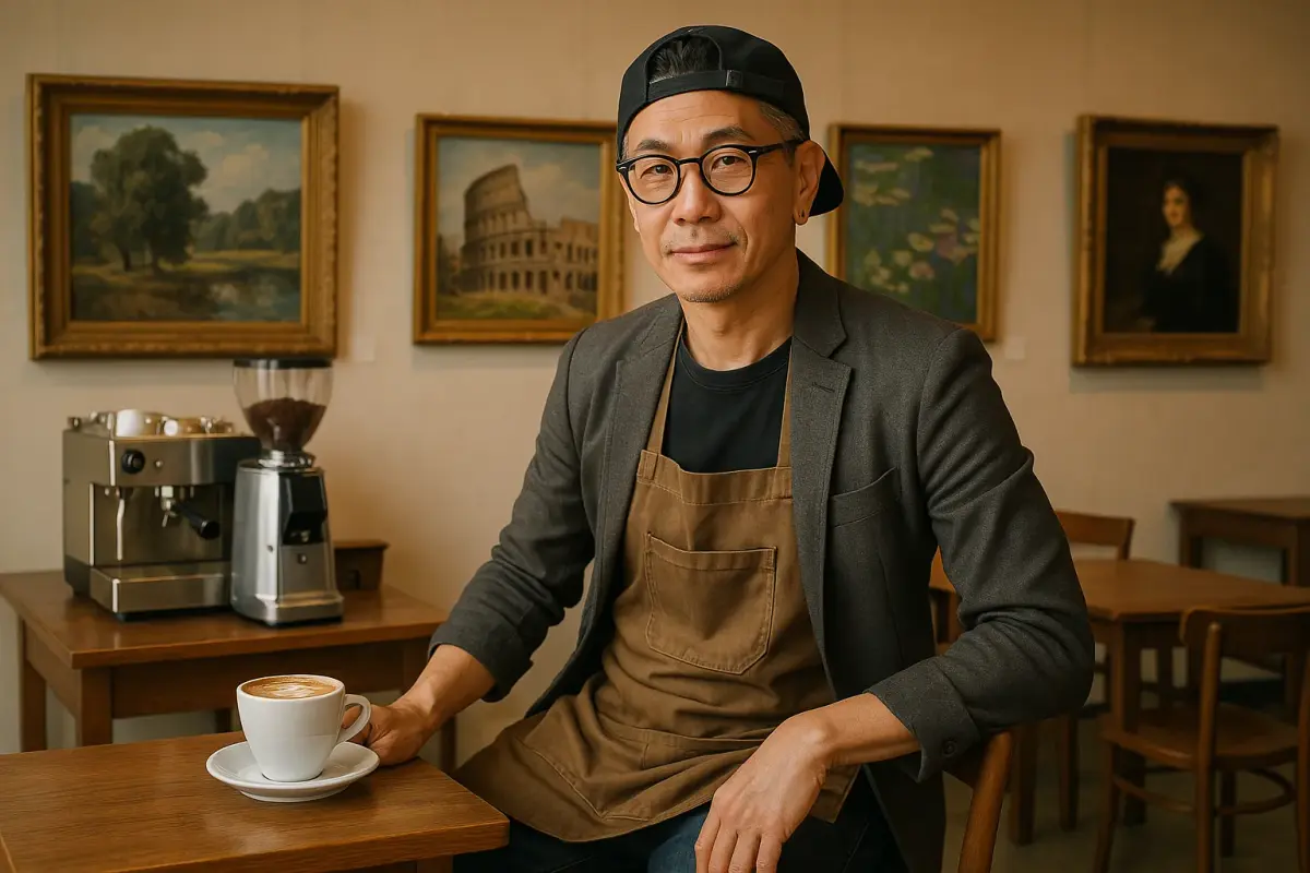서울 문화센터 바리스타 강좌 실습 중인 모습