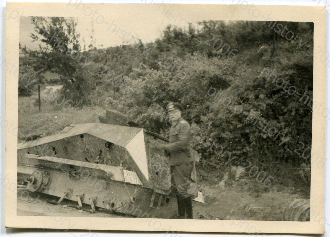 Foto Griechenland Metaxas-Linie zerstörter Panze