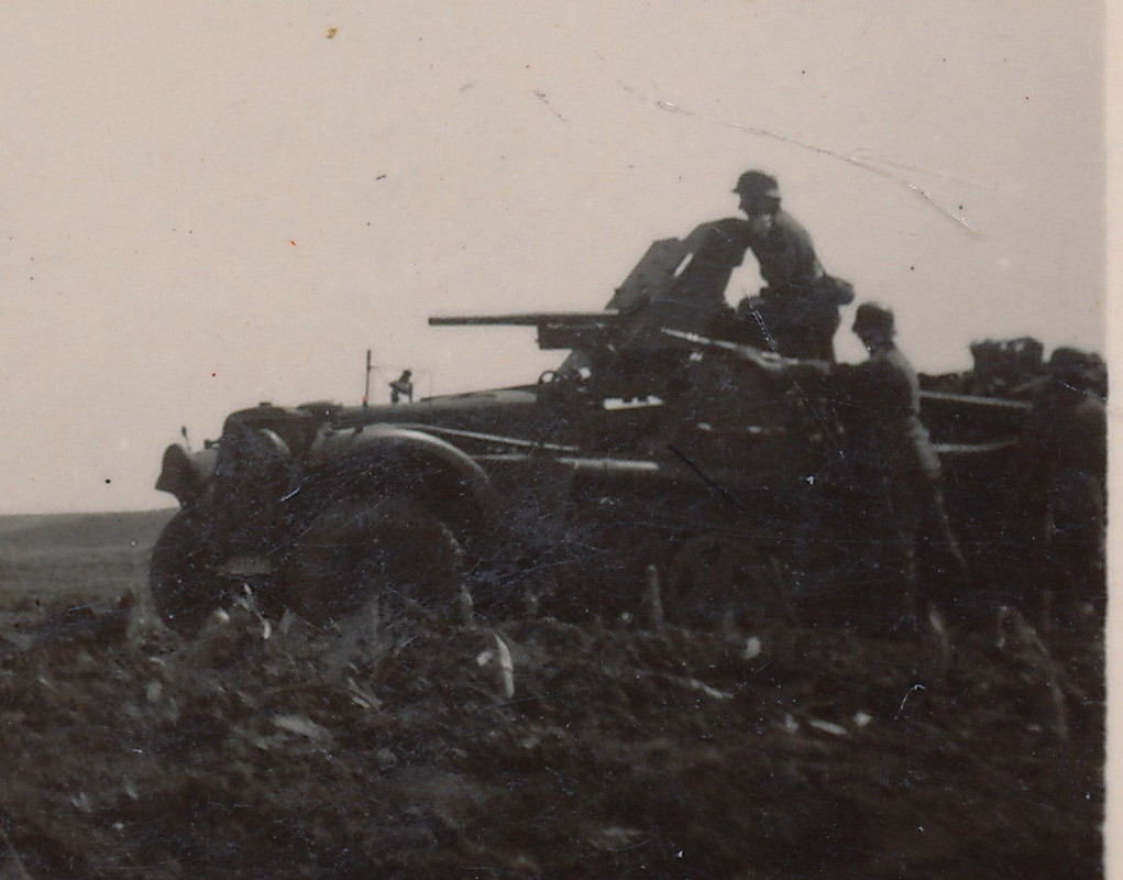 Kleines Foto - Halbkettenfahrzeug Panzerabwehrkanone Aufsatz Rumänien