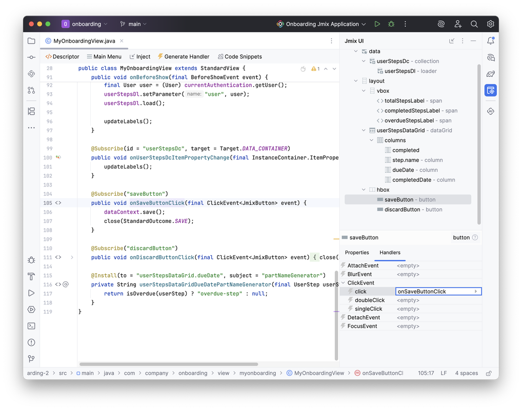 Studio Handler Generation