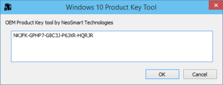 Windows 10 OEM Product Key Tool v1.1.0.2