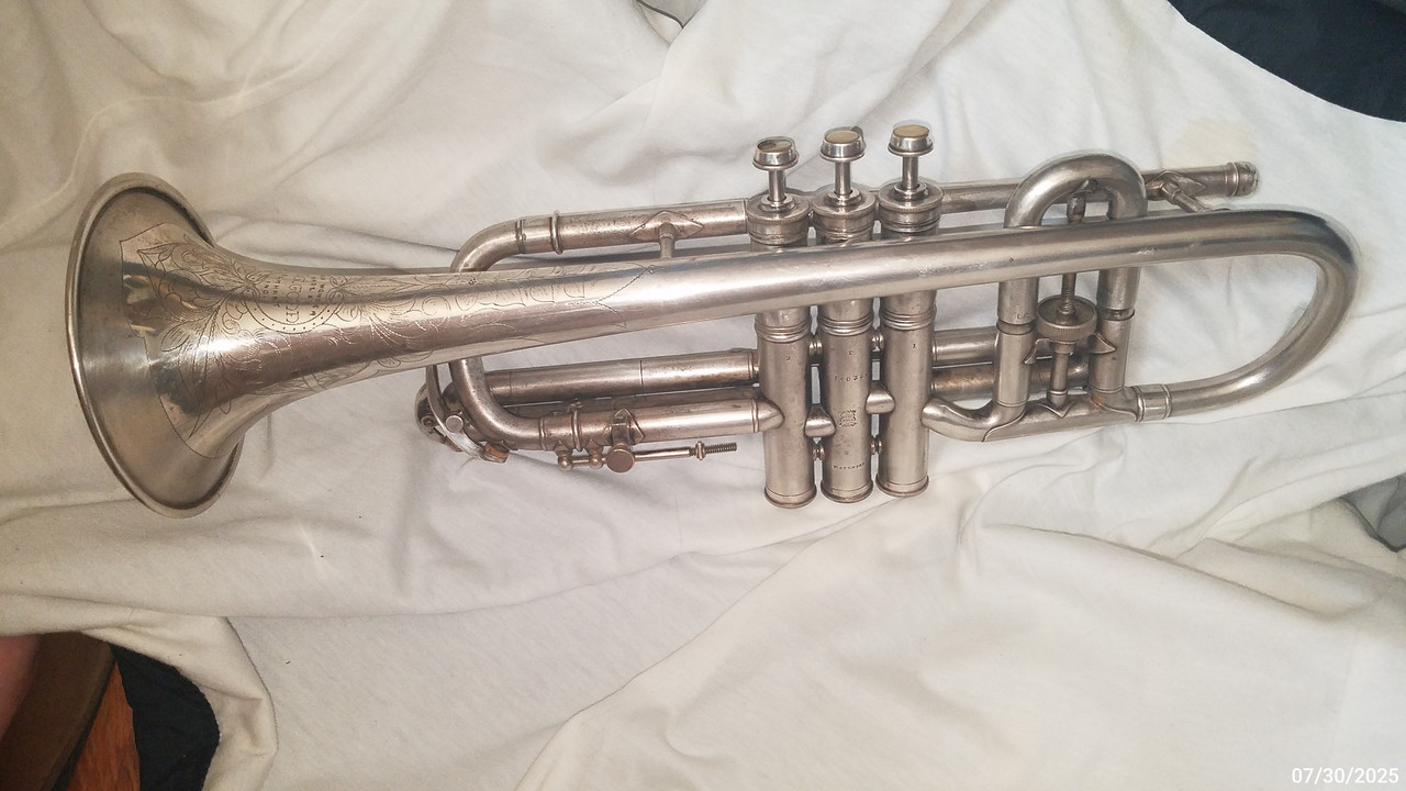 CONN 1914 NEW WONDER 80A Long Cornet sn 140380 (25)