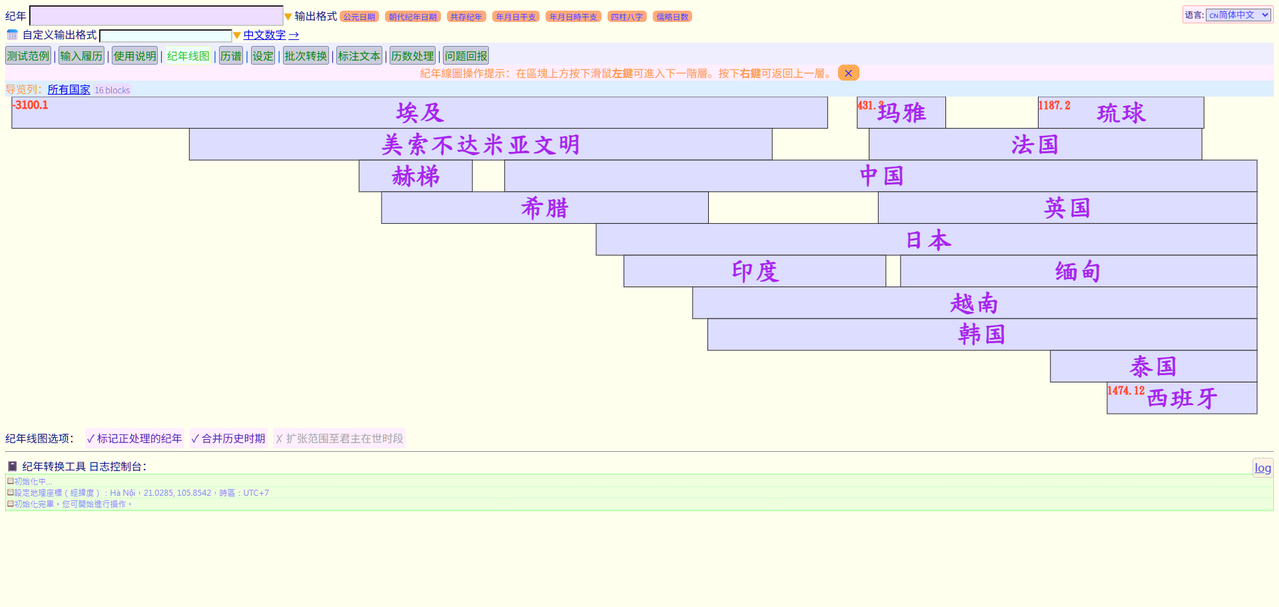 kanasimi CeJS 纪年转换工具