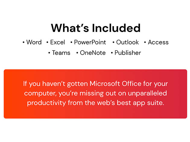 Get Microsoft Office on your PC or Mac for Just $50