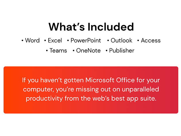 Get Microsoft Office on your PC or Mac for just $50