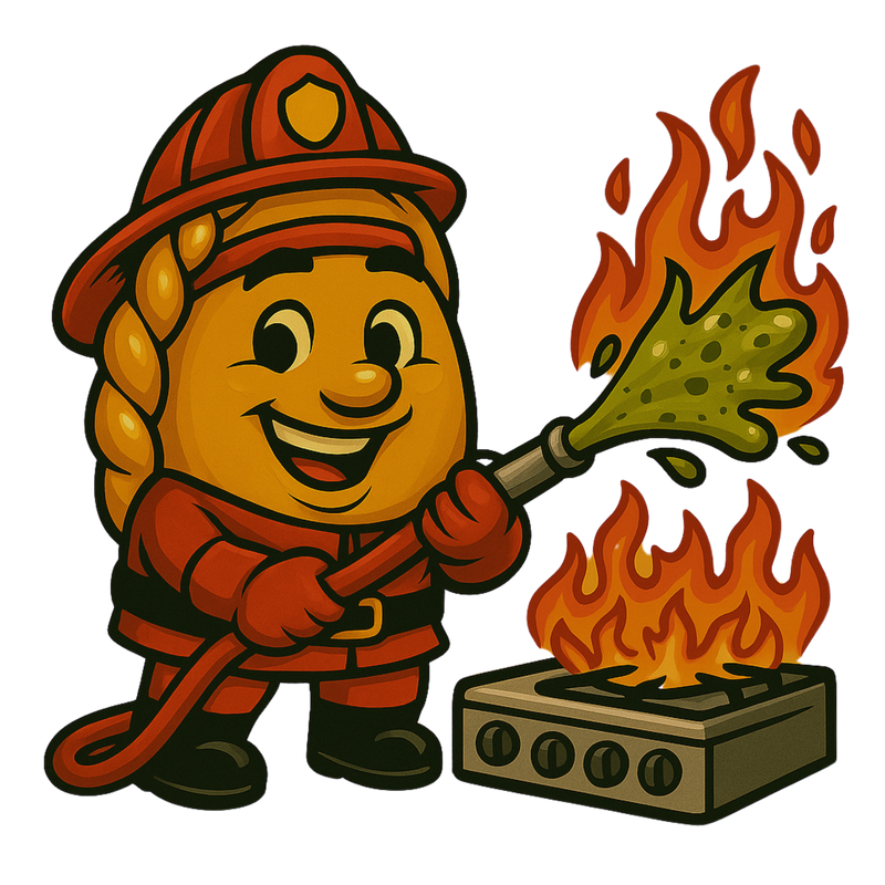 Papancho, una empanada con sombrero de bombero