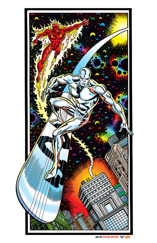 SILVER SURFER AND THE HUMAN TORCH
