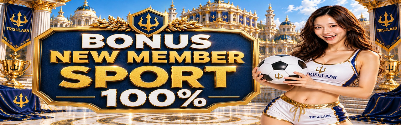 Banner promosi Bonus New Member Sport 100%