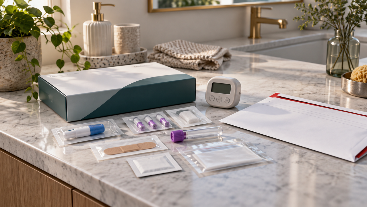 finger prick blood test